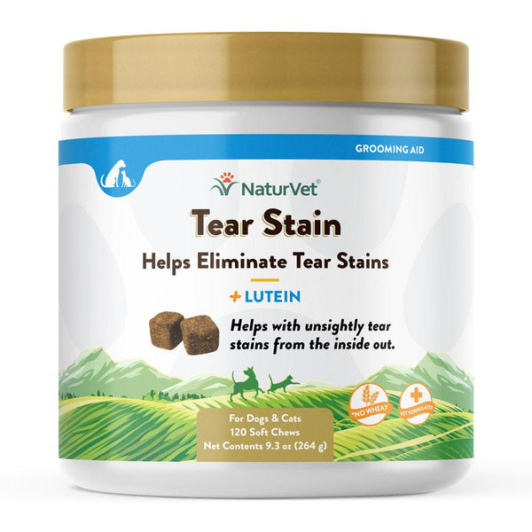 NaturVet Tear Stain Plus Lutein Soft Chews Dog & Cat Supplement