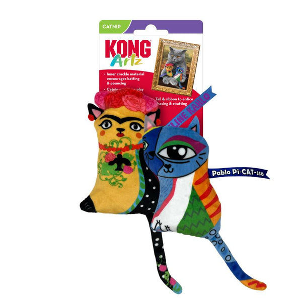KONG Artz Jouet pour chat Feline Kahlo & Pablo Pi-Cat-sso