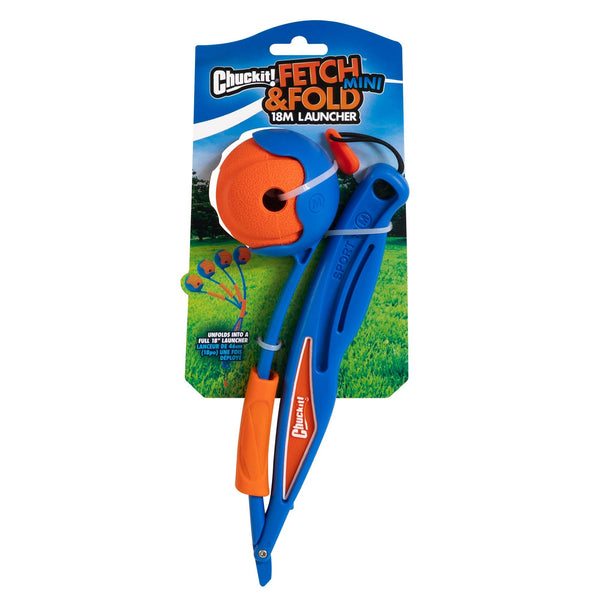 Chuckit! Fetch & Fold Mini Ball Launcher Dog Toy, 18M