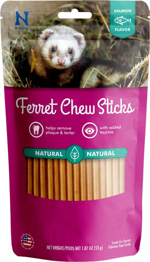 N-Bone Salmon Flavor Chew Stick Ferret Treats, 1.87-oz