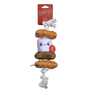 Original Territory S'mores Squeaker Tug Dog Toy