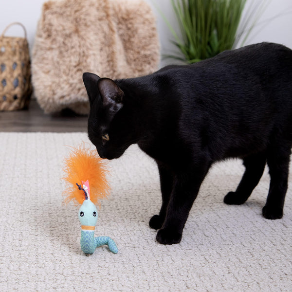 SmartyKat Instincts Tricky Twister Jouet Flexible HappyNip pour Chat
