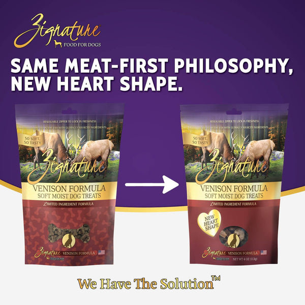 Zignature Friandises molles humides à la Formule à Ingrédients Limités Venaison