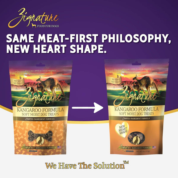 Zignature Friandises molles humides à la Formule à Ingrédients Limités Kangourou