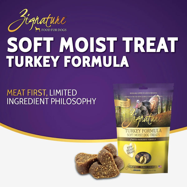 Zignature Friandises molles humides à la dinde formulation à ingrédients limités pour chiens