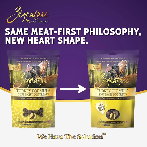 Zignature Friandises molles humides à la dinde formulation à ingrédients limités pour chiens