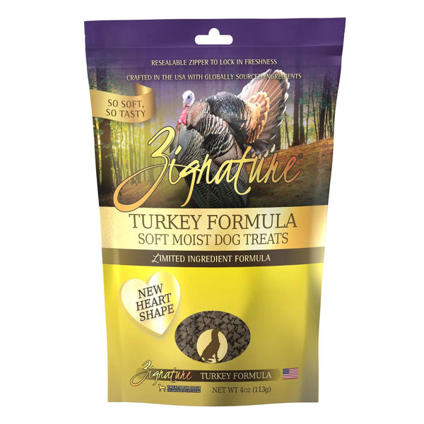 Zignature Friandises molles humides à la dinde formulation à ingrédients limités pour chiens