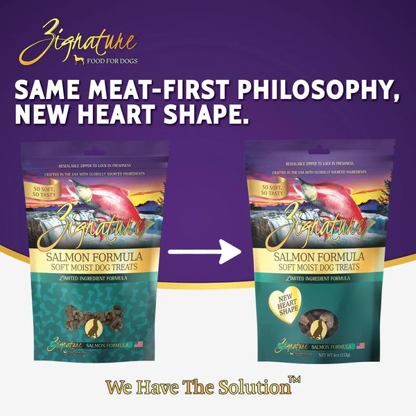 Zignature Friandises molles humides à la saumon formulation à ingrédients limités pour chiens