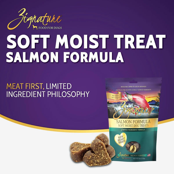 Zignature Friandises molles humides à la saumon formulation à ingrédients limités pour chiens