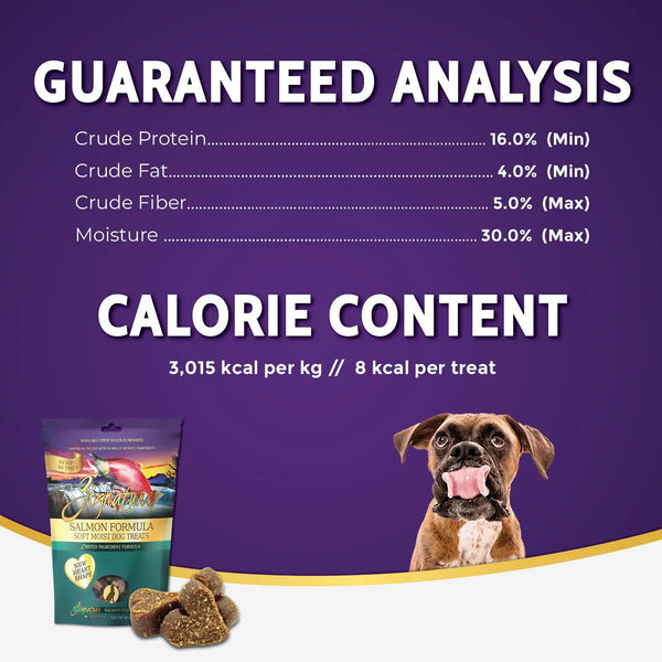 Zignature Friandises molles humides à la saumon formulation à ingrédients limités pour chiens