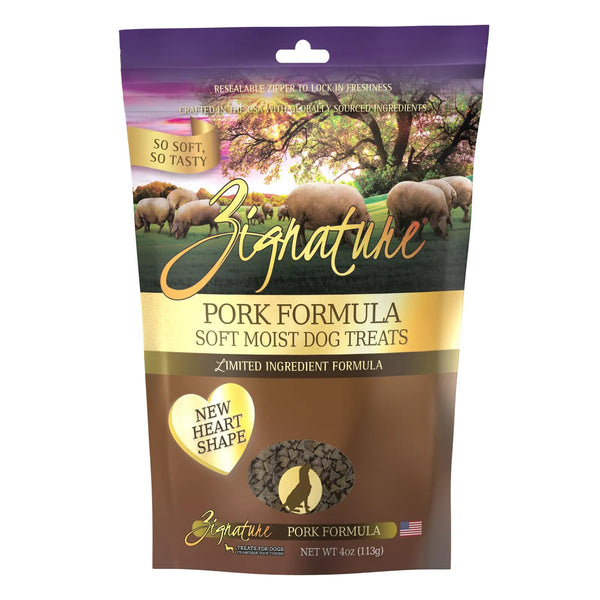 Zignature Friandises molles humides à la porc formulation à ingrédients limités pour chiens