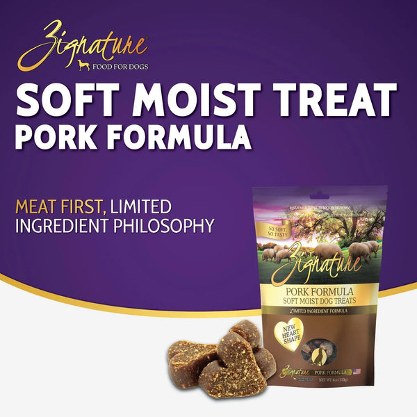 Zignature Friandises molles humides à la porc formulation à ingrédients limités pour chiens