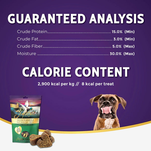 Zignature Friandises molles humides à la canard formulation à ingrédients limités pour chiens