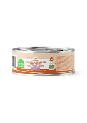 Open Farm Pate Chicken & Grass-Fed Beef Recipe Grain-Free Wet Cat Food Can