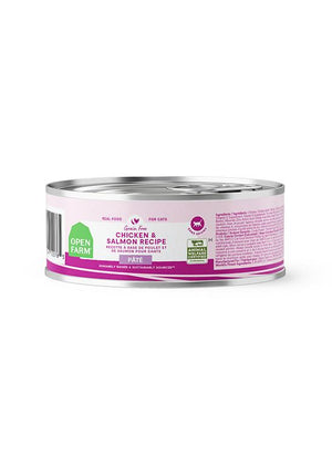 Open Farm Pate Chicken & Salmon Recipe Grain-Free Wet Cat Food Can