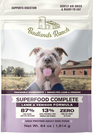 Badlands Ranch Superfood Complete Lamb & Venison Air-Dried Dog Food