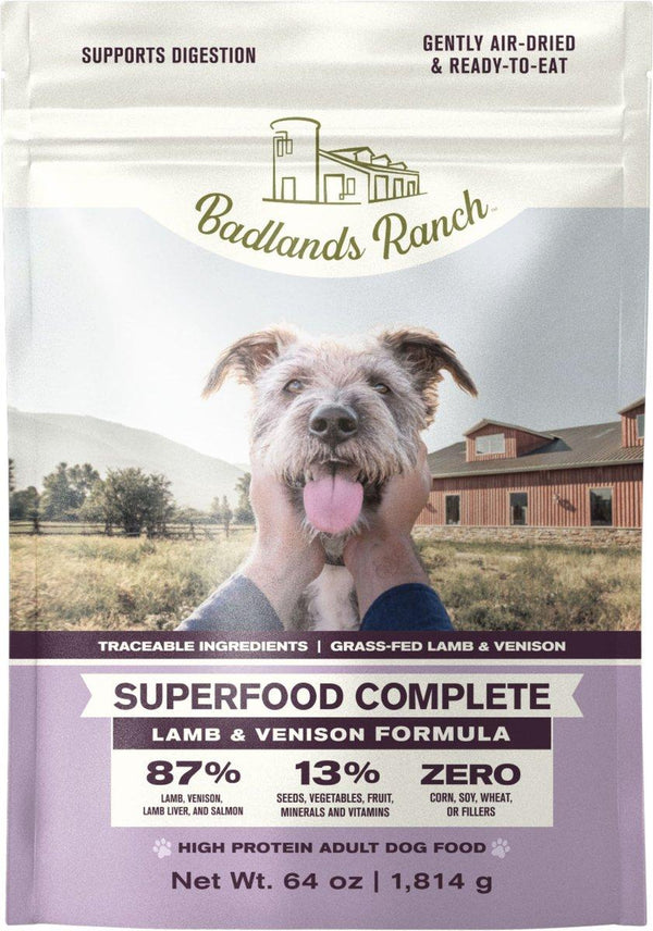 Badlands Ranch Superfood Complete Lamb & Venison Air-Dried Dog Food