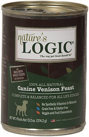 Nature's Logic Canine Festin de Venaison Sans céréales Nourriture en conserve pour chiens