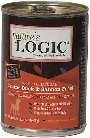 Nature's Logic Canine Duck & Salmon Feast Grain-Free Canned Dog Food