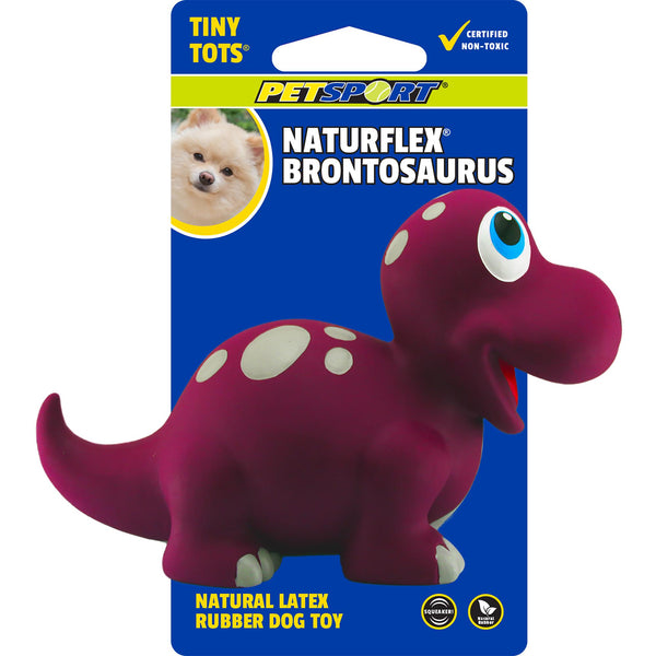 Petsport Naturflex Tiny Tots Dinosaur Brontosaurus Latex Dog Toy