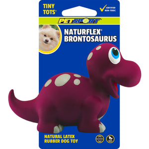 Petsport Naturflex Tiny Tots Dinosaur Brontosaurus Latex Dog Toy