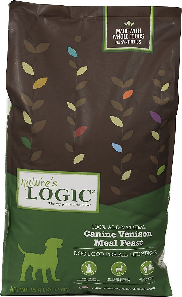Nature's Logic Festin de farine de venaison pour chien Croquettes pour chien