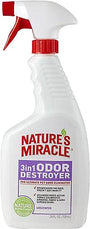 Nature's Miracle Destructeur d'odeurs 3 en 1 Sans parfum, bouteille de 24 oz