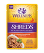 Wellness Healthy Indulgence Shreds with Skipjack Tuna & Shrimp in Light Sauce Grain-Free Wet Cat Food Pouches