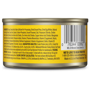 Wellness Complete Health Grain-Free Morsels Turkey Dinner Wet Cat Food Cans