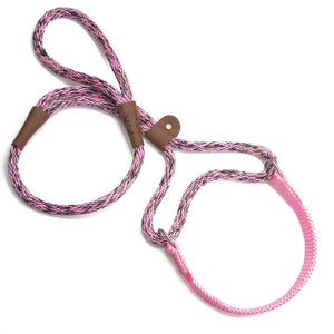 Mendota Pet Large Martingale Slip Walker Dog Collar & Leash, Pink Camo