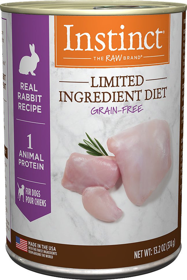 Instinct Limited Ingredient Diet Grain-Free Real Rabbit Recipe Natural Wet Canned Dog Food