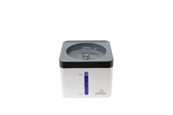 Pioneer Pet Plastic Vortex Fountain for Pets, White, Mini