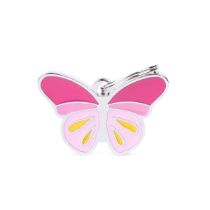 MyFamily Charms Butterfly Pet ID Tag, Medium