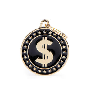 MyFamily Charms Dollar Pet ID Tag, Medium