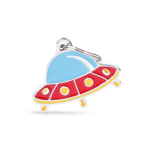 MyFamily Charms UFO Pet ID Tag, Medium