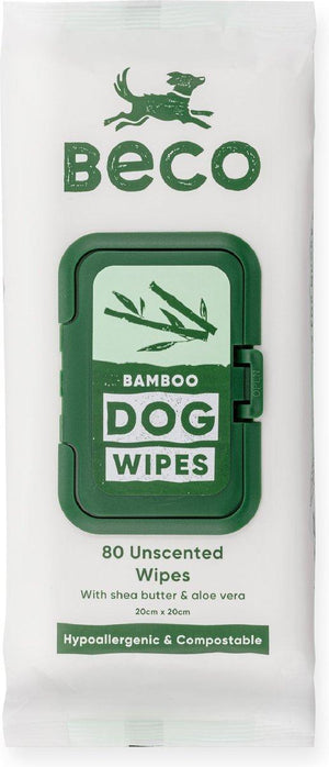 Beco Pets Bamboo Unscented Dog Wipes