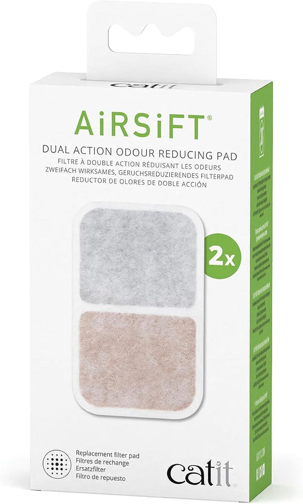Catit Airsift Coussin double action anti-odeurs pour litière de chat