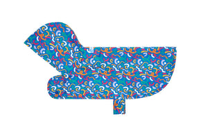RC Pets Packable Rain Dog Poncho, Squiggles