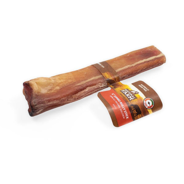 Natural Farm Jumbo Bully Stick Dog Treats, 6-in