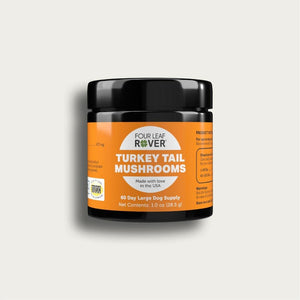 Four Leaf Rover Turkey Tail Mushrooms Dog Supplement
