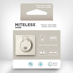 Tickless Ultrasonique Répulsif prise anti-tiques, puces et acariens pour la maison, ivoire délicat