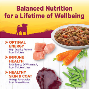 Wellness Petite Entrees Shredded Medley with Tender Chicken, Turkey, Carrots & Green Beans Grain-Free Wet Dog Food