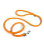 Yellow Dog Design Rolled Round Braided Rope Dog Leash, Light Orange