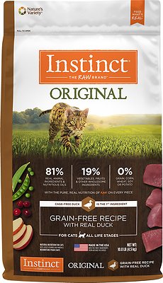 Instinct Original Recette Sans Céréales au Véritable Canard Croquettes pour chats
