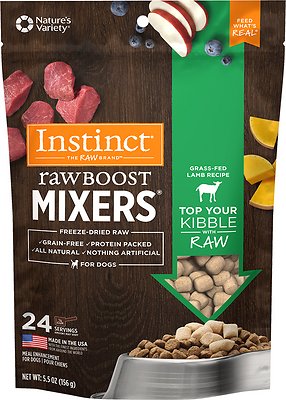 Instinct Raw Boost Mixers Lamb Recipe Freeze-Dried Dog Food Topper