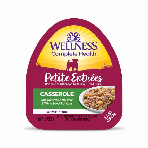 Wellness Petite Entrées Casserole avec agneau rôti, pois et patates douces blanches Sans céréales nourriture humide pour chiens