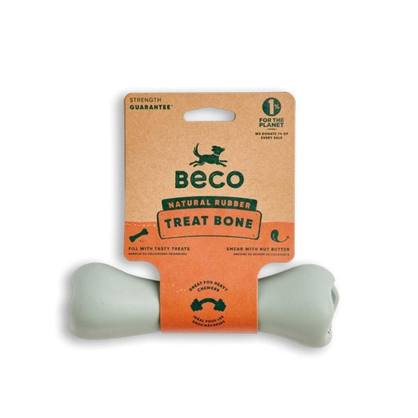 Beco Treat Bone Dog Toy, Green