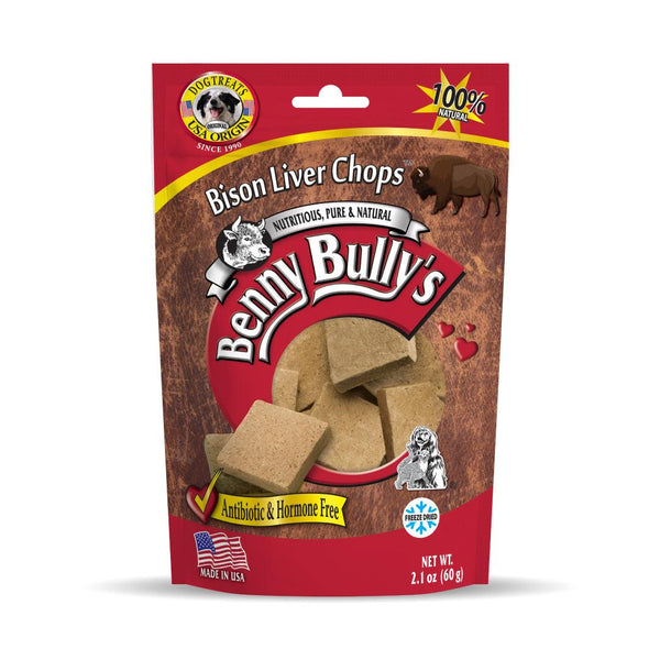 Benny Bully's Côtelettes de foie de bison déshydratées pour chien