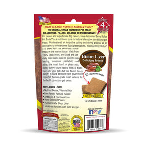 Benny Bully's Bison Liver Chops Freeze-Dried Dog Treats
