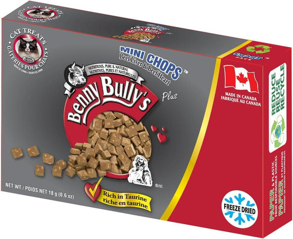 Benny Bully's Smart Pack Mini côtelettes foie de bœuf & cœur de bœuf pour chat